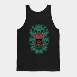 Skull in frame Tank Top